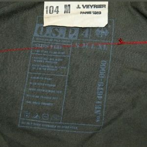 VTG J VEYRIER PARIS 1983 MILITARY GREEN ARMY SHIRT
